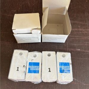 American Express Coat Garment Check Tags for Parties, Restaurants & Organization